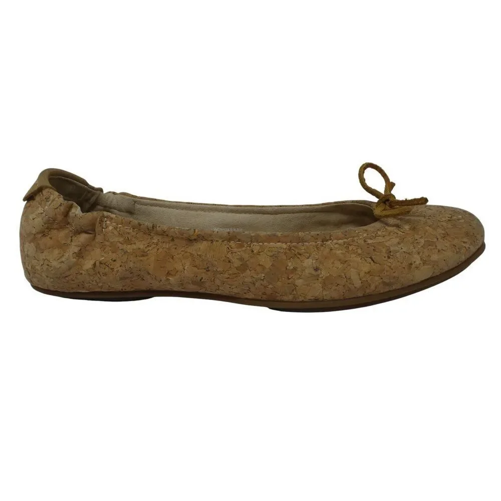 Sperry Brown Cork‎ Leather Ballet Flats Womens 9.5